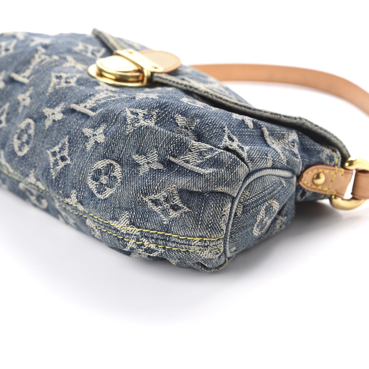 Louis Vuitton Monogram Denim Mini Pleaty Blue 7 of 9