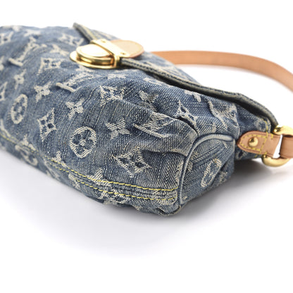 Louis Vuitton Monogram Denim Mini Pleaty Blue 7 of 9