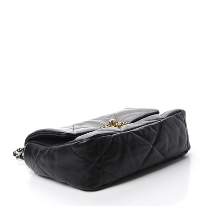 Chanel Goatskin Quilted Medium 19 Flap Black 4 of 11