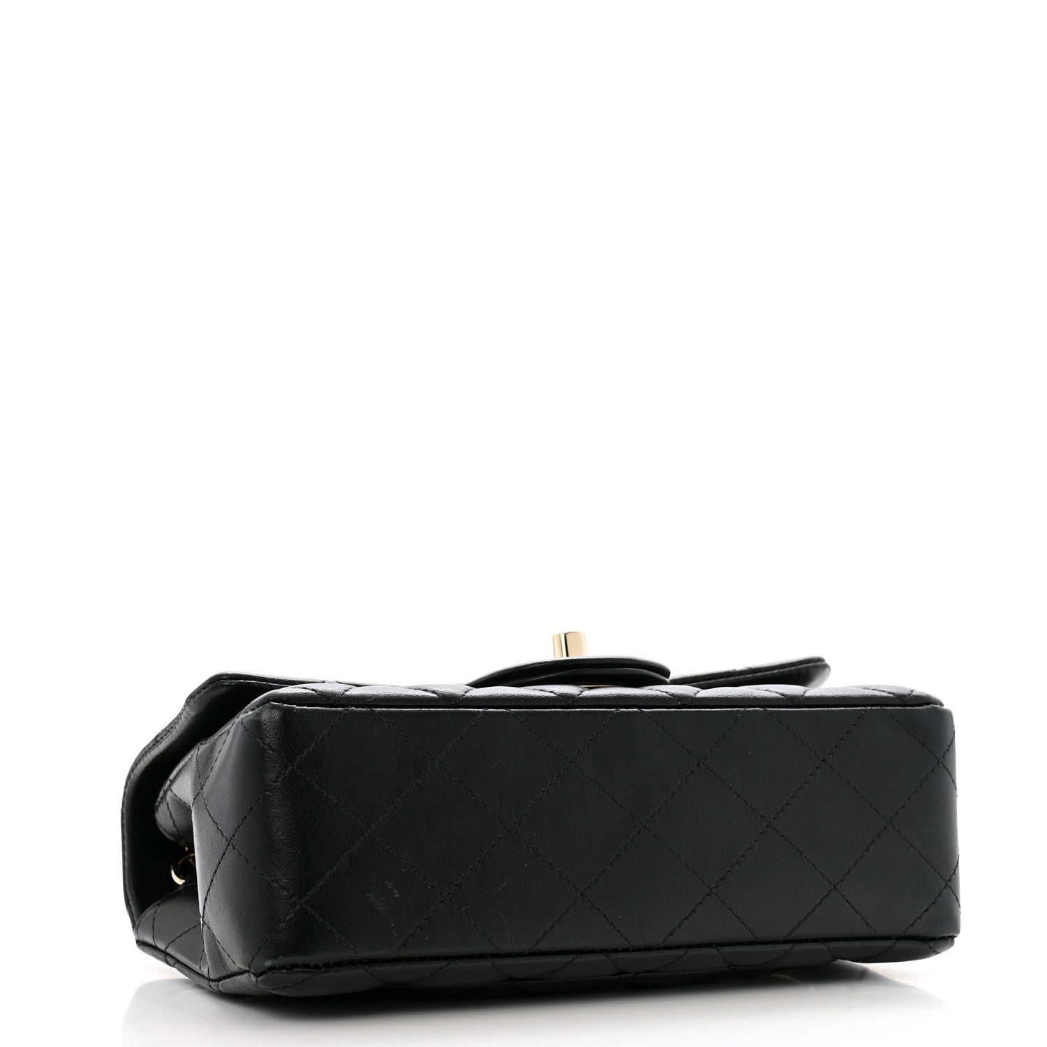 Chanel Lambskin Quilted Mini Rectangular Flap Black 4 of 12