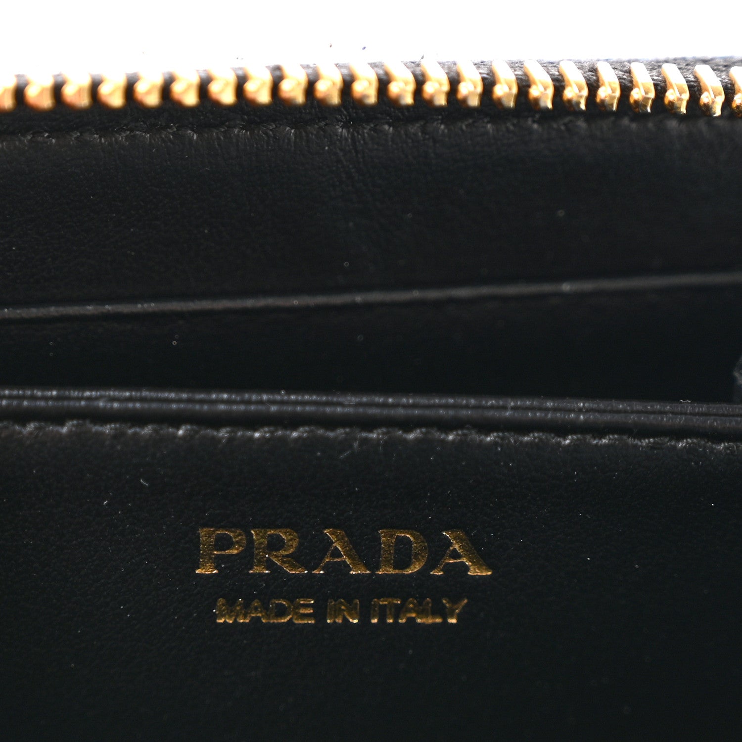 Prada Vitello Move Triangle Logo Zip Coin Purse Black 6 of 9