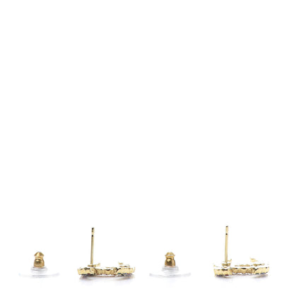 Chanel Crystal Over The Rainbow CC Earrings Gold Multicolor 3 of 5