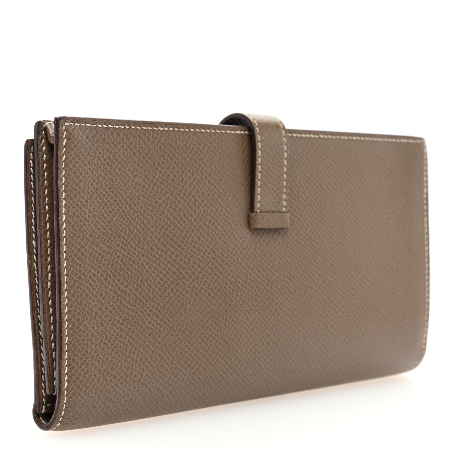 Hermes Epsom Bearn Gusset Wallet Etoupe 3 of 7