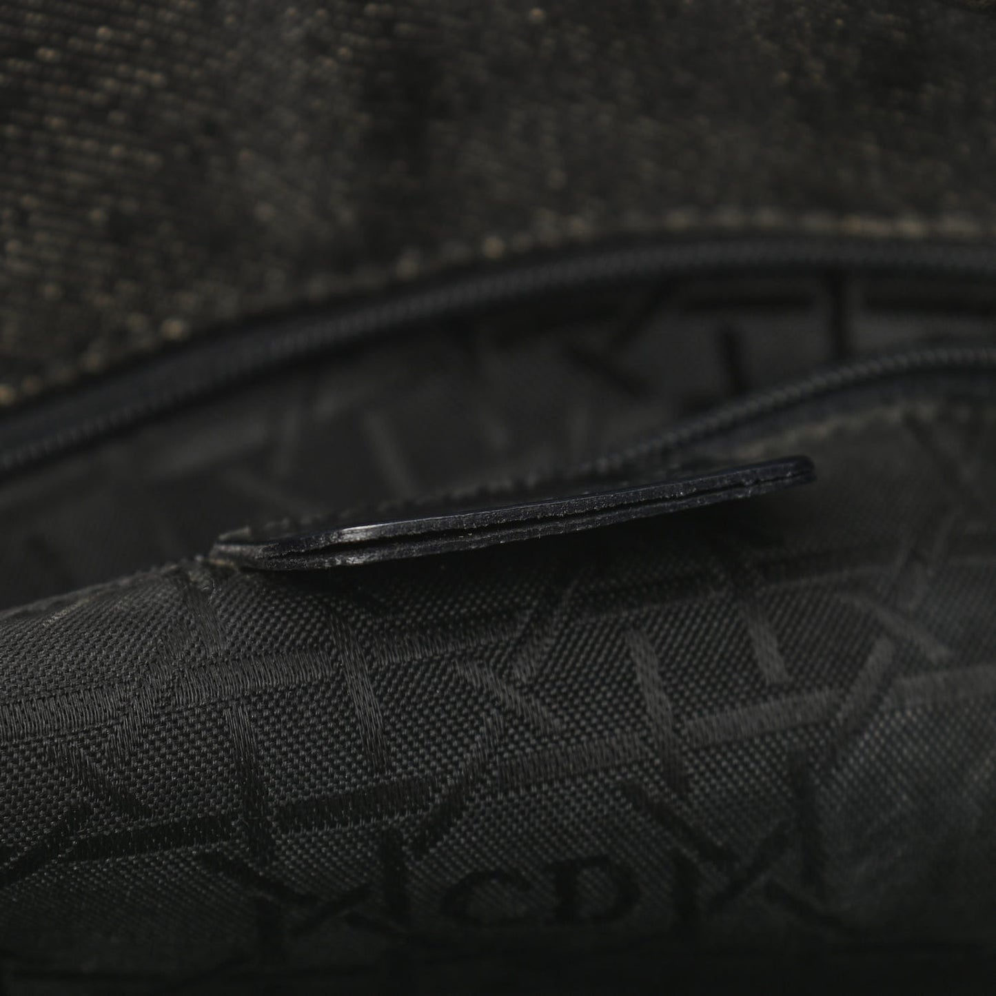 Denim Cannage Large Lady Dior Black