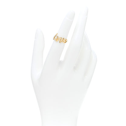 Tiffany 18K Yellow Gold Paloma's Graffiti Love Ring 49 5 2 of 4