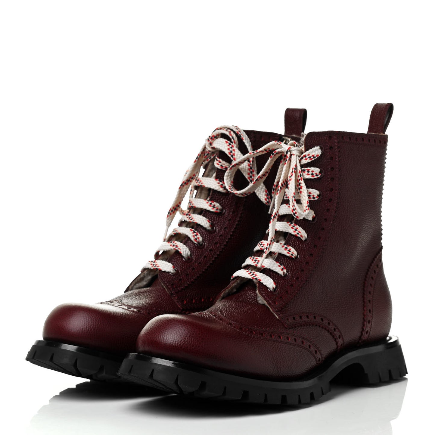 Grained Calfskin Mens Arley Boots 10.5 Burgundy