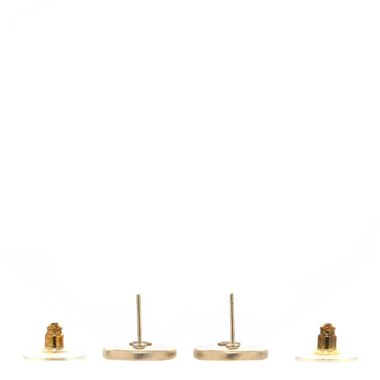 Chanel Metal Round CC Earrings Gold 3 of 4