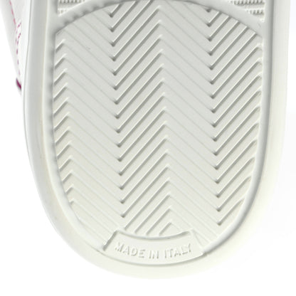 Chanel Calfskin Womens Logo Sneakers 37.5 White Pink 7 of 8