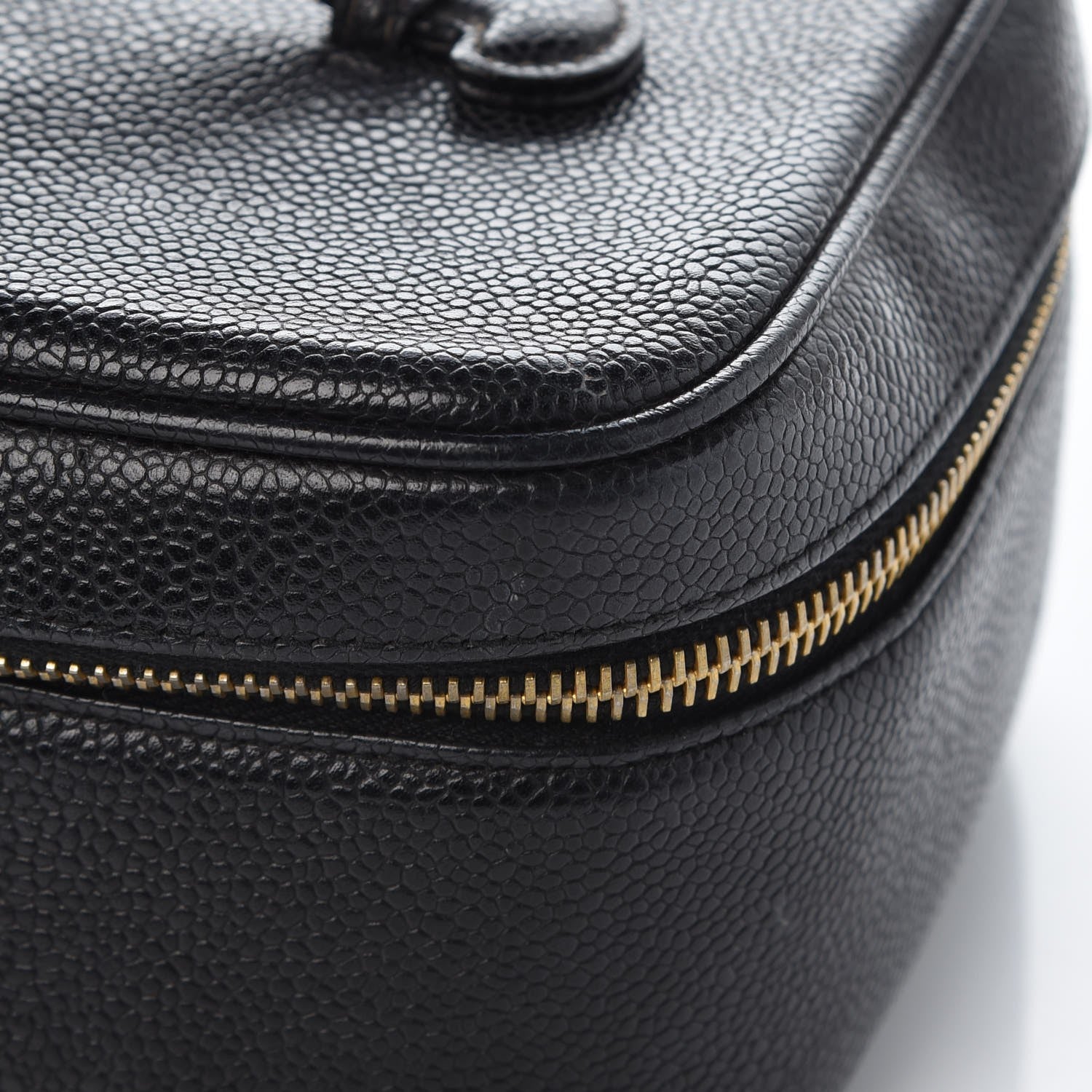 Chanel Caviar Vanity Cosmetic Case Black 6 of 12