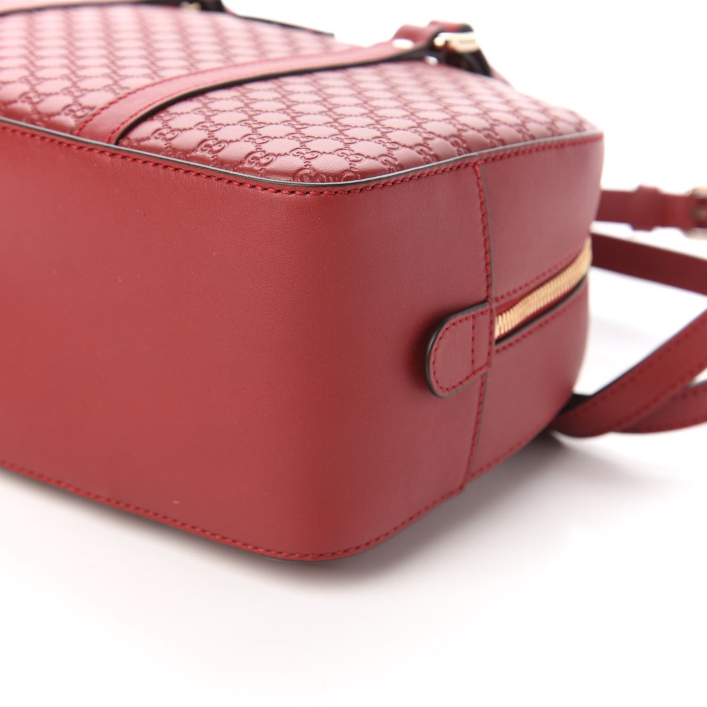 Soft Microguccissima Medium Crossbody Bag Rosso