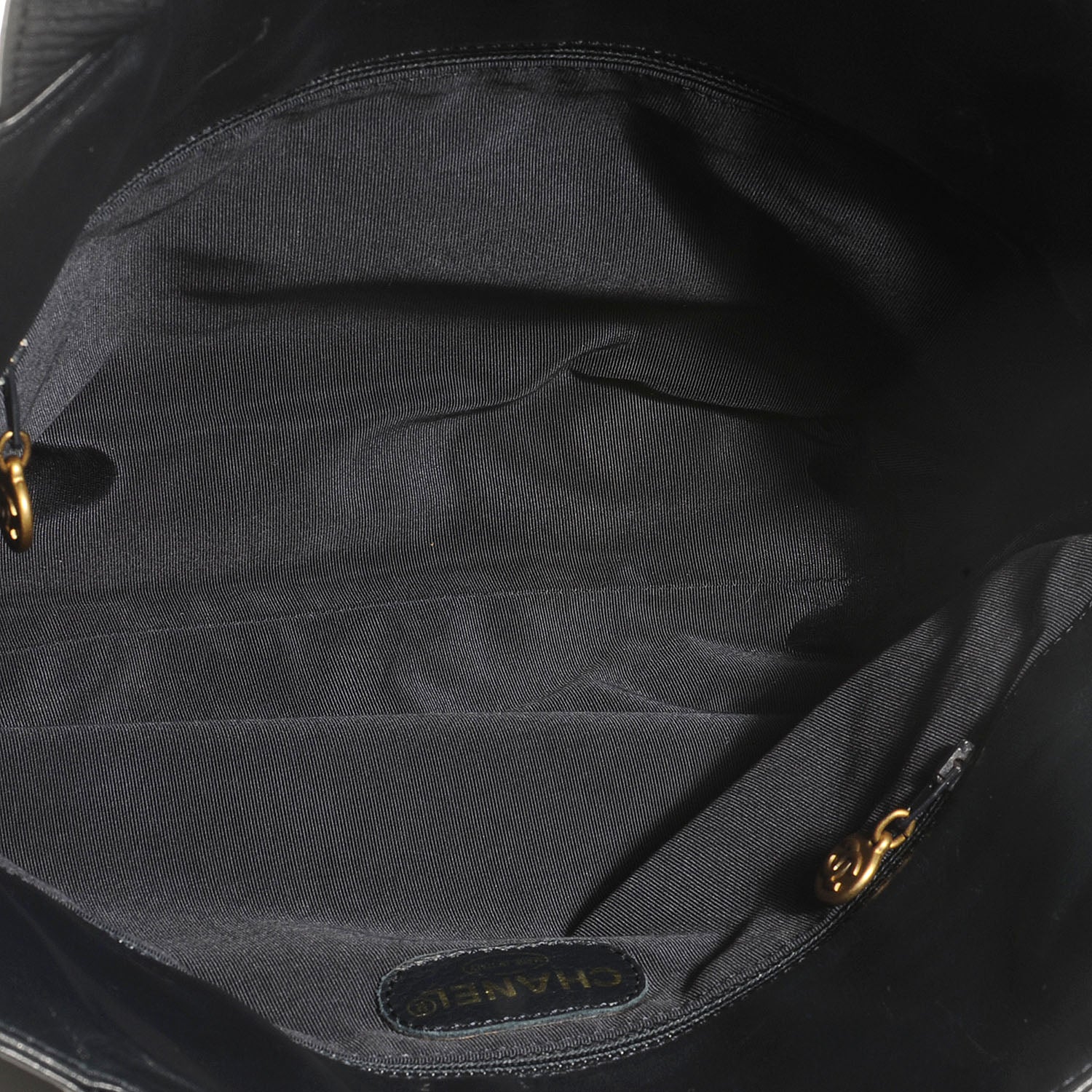 Chanel Lambskin CC Shopper Tote Navy 5 of 7