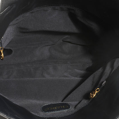 Chanel Lambskin CC Shopper Tote Navy 5 of 7