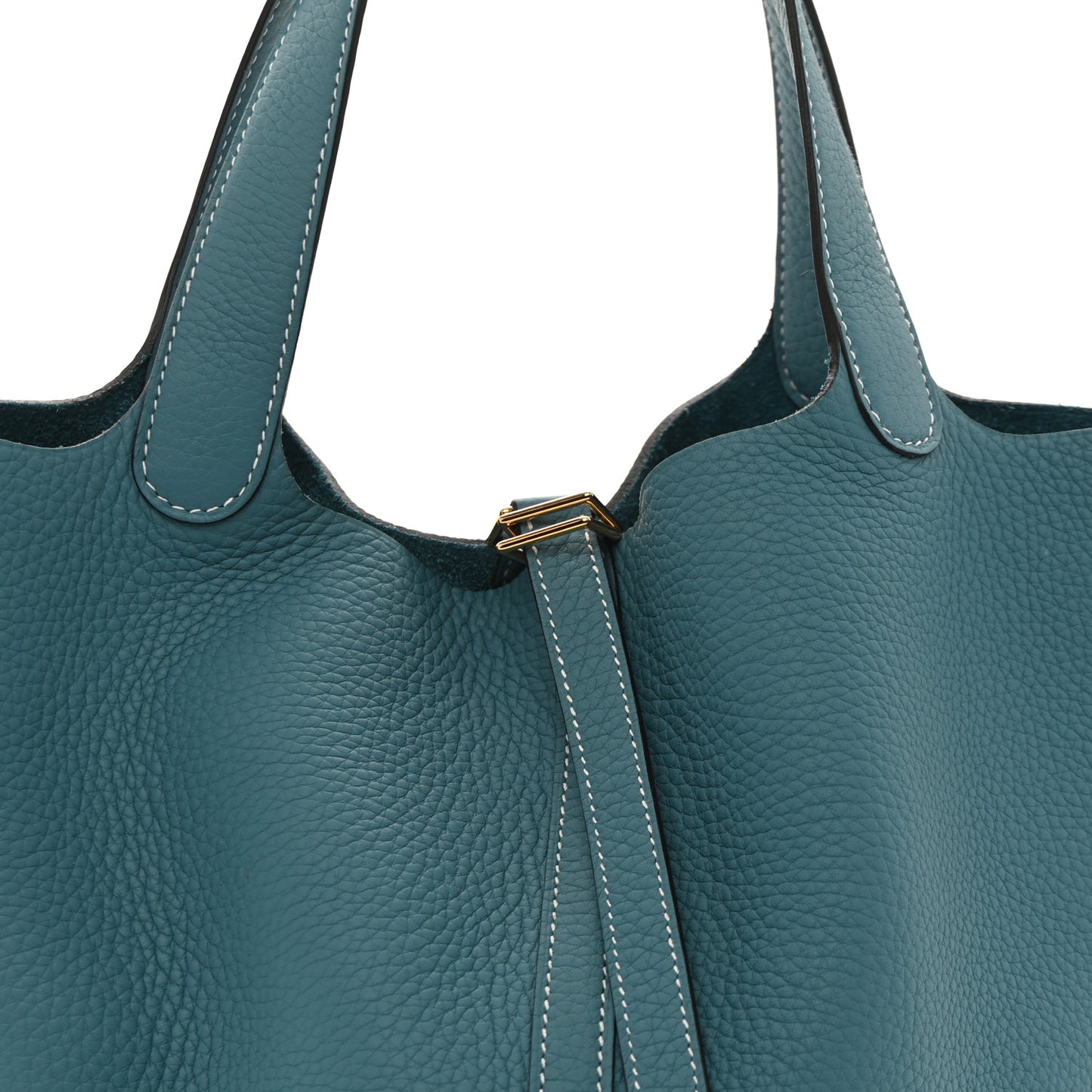 Taurillon Clemence Picotin Lock 22 MM New Bleu Jean