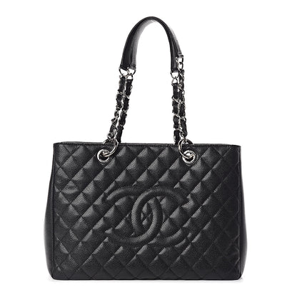Chanel Caviar Quilted Grand Shopping Tote GST Black 1 of 10