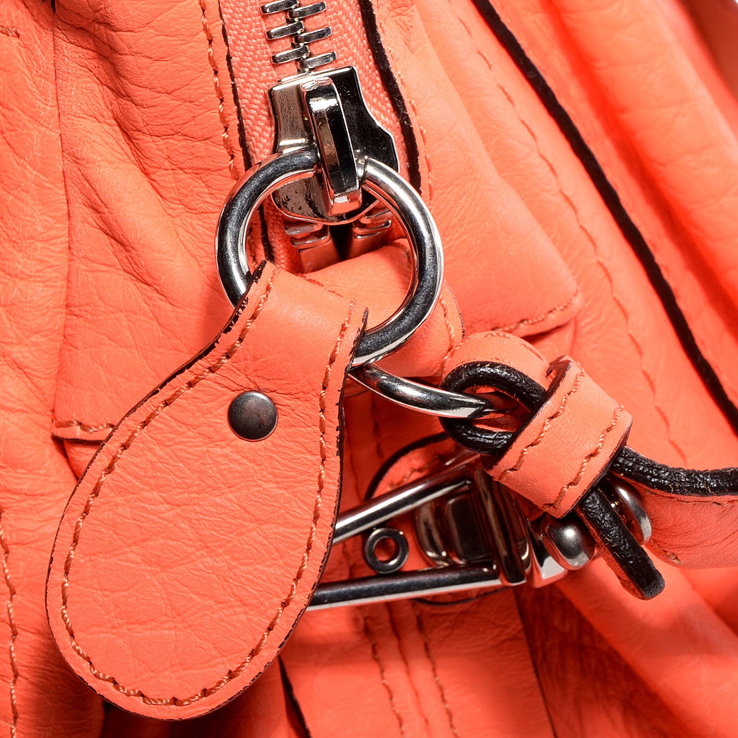 Calfskin Medium Paraty Orange Fizz