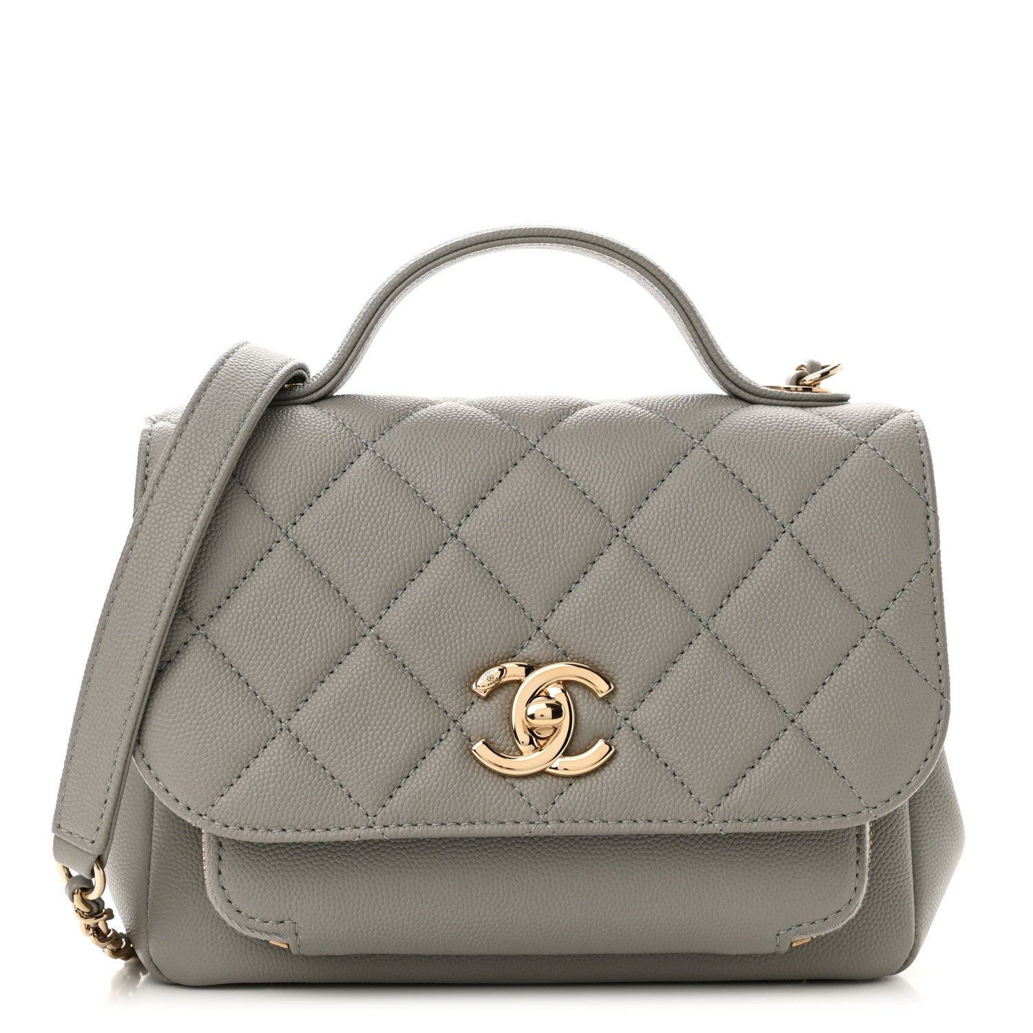 Chanel Caviar Quilted Mini Business Affinity Flap Grey 1 of 10