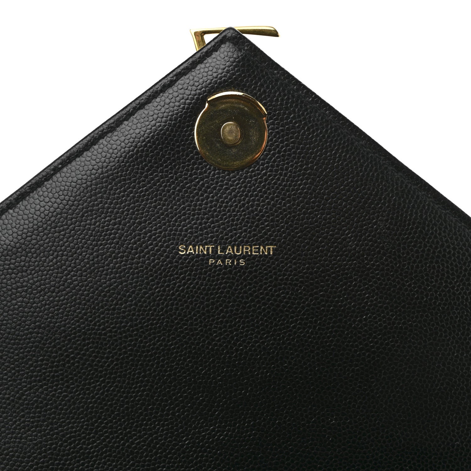 Saint Laurent Grain De Poudre Matelasse Chevron Large Monogram Satchel Black 7 of 13
