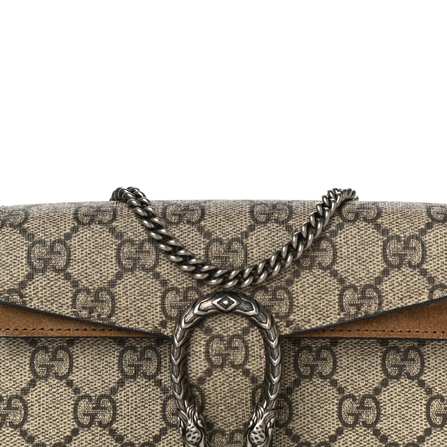 GG Supreme Monogram Super Mini Dionysus Shoulder Bag Taupe