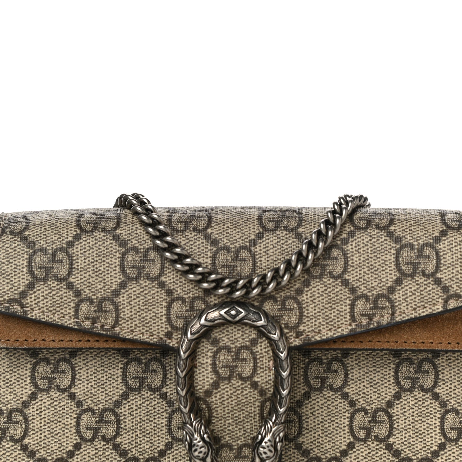 Gucci GG Supreme Monogram Super Mini Dionysus Shoulder Bag Taupe 7 of 11