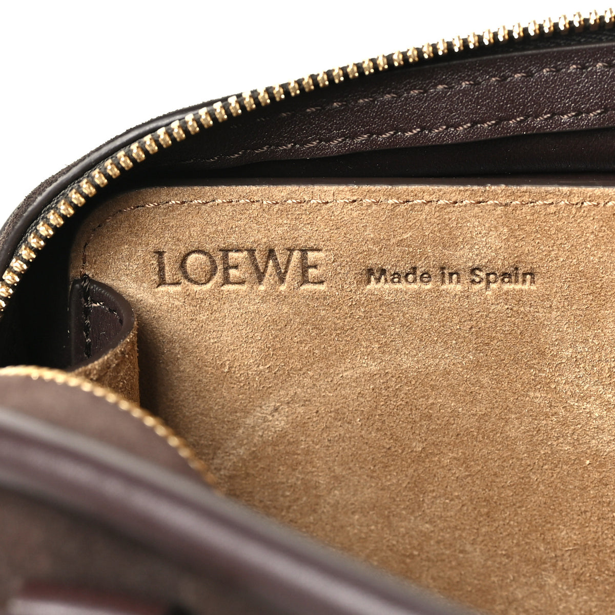 Loewe Suede Calfskin Mini Amazona 180 Dark Chestnut 6 of 9