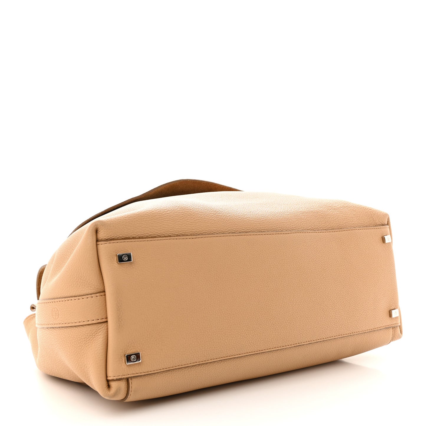 Grained Calfskin Top Handle 14 Bag Tan