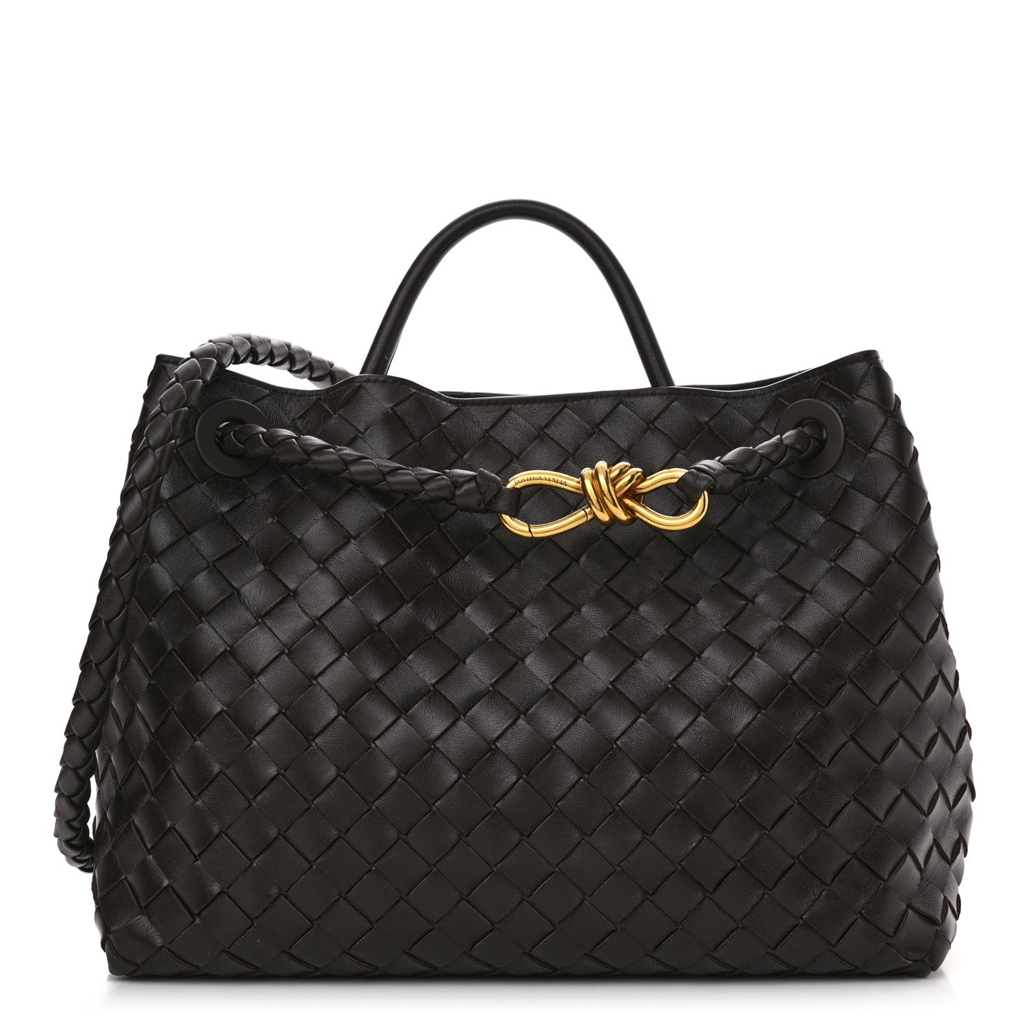 Bottega Veneta Nappa Intrecciato Medium Andiamo Shoulder Bag Fondant 1 of 9