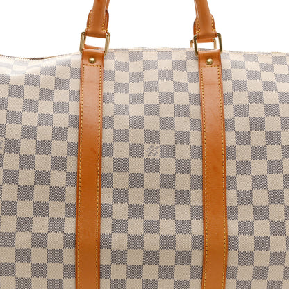 Louis Vuitton Damier Azur Keepall Bandouliere 55 6 of 11
