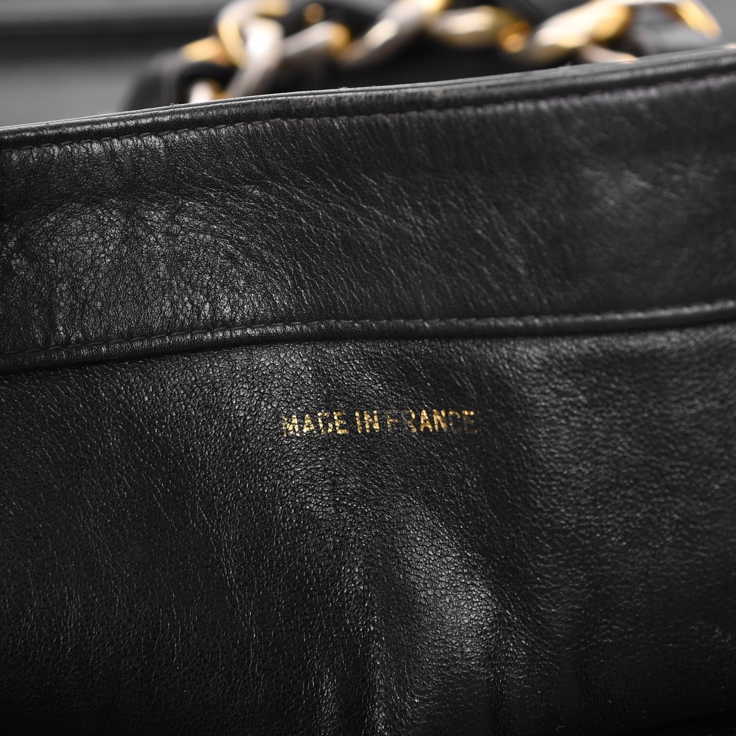 Lambskin Jumbo CC Shoulder Bag Black
