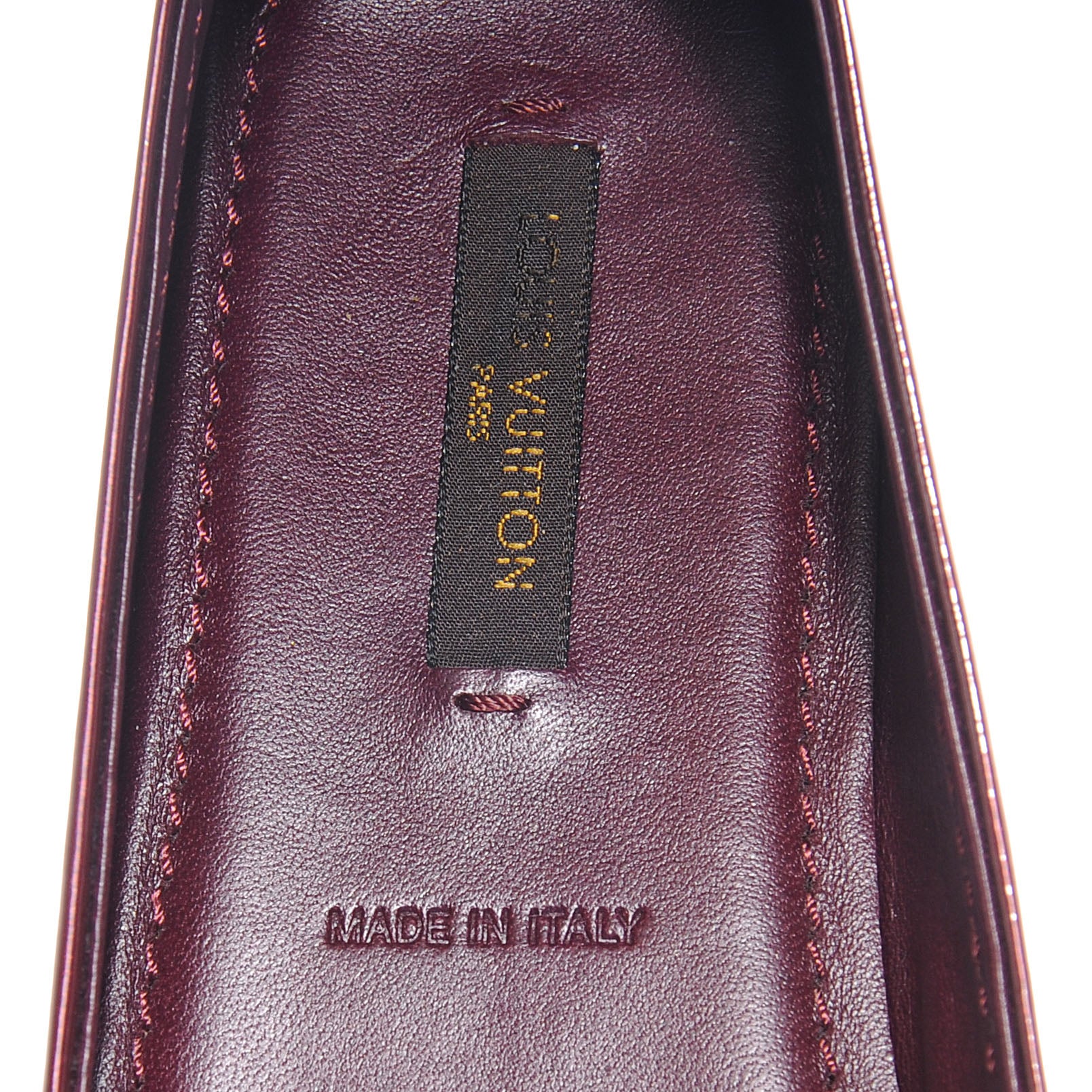 Louis Vuitton Patent Oxford Ballerina Flats 6.5 Rouge Fauviste 7 of 7