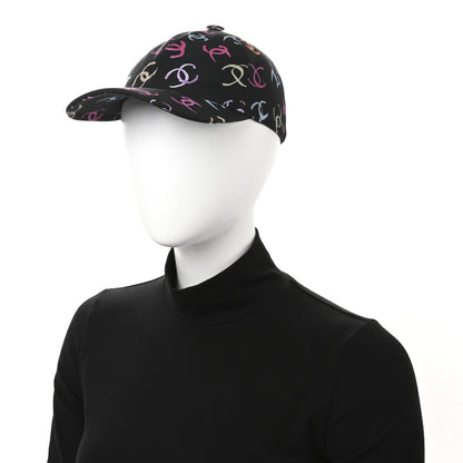 Chanel Cotton CC Cap Hat Black Multicolor 2 of 9