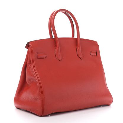 Hermes Togo Birkin 35 Vermillion 3 of 34