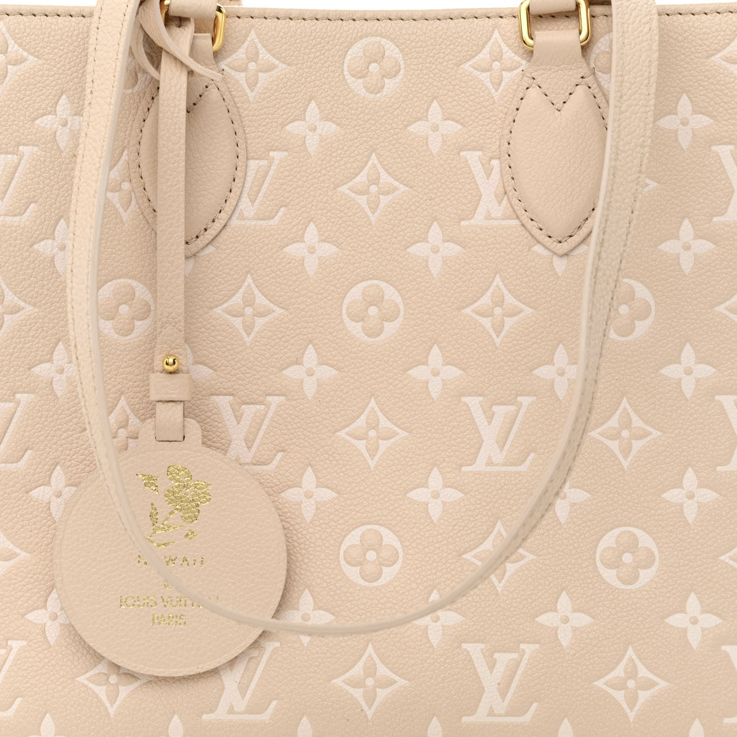 Louis Vuitton Empreinte Monogram Spring In The City Onthego MM Beige Pink Yellow 7 of 9