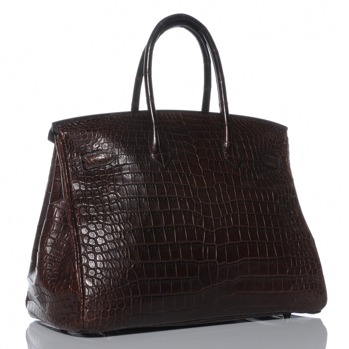 Matte Porosus Crocodile Birkin 35 Chocolate
