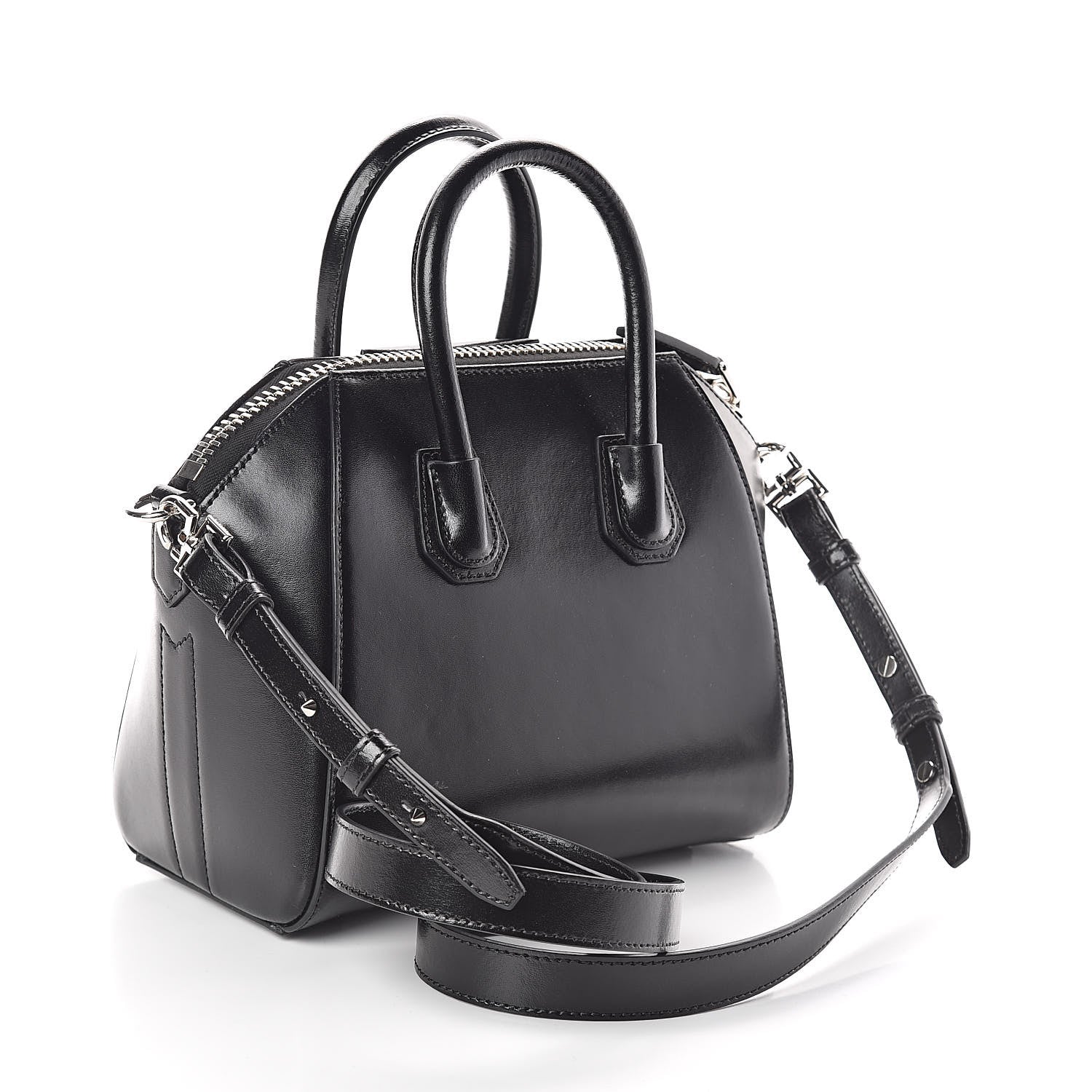Givenchy Shiny Lord Calfskin Mini Antigona Black 3 of 9