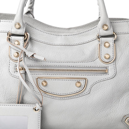 Balenciaga Chevre Gold Metallic Edge Hardware City Gris Perle 10 of 10