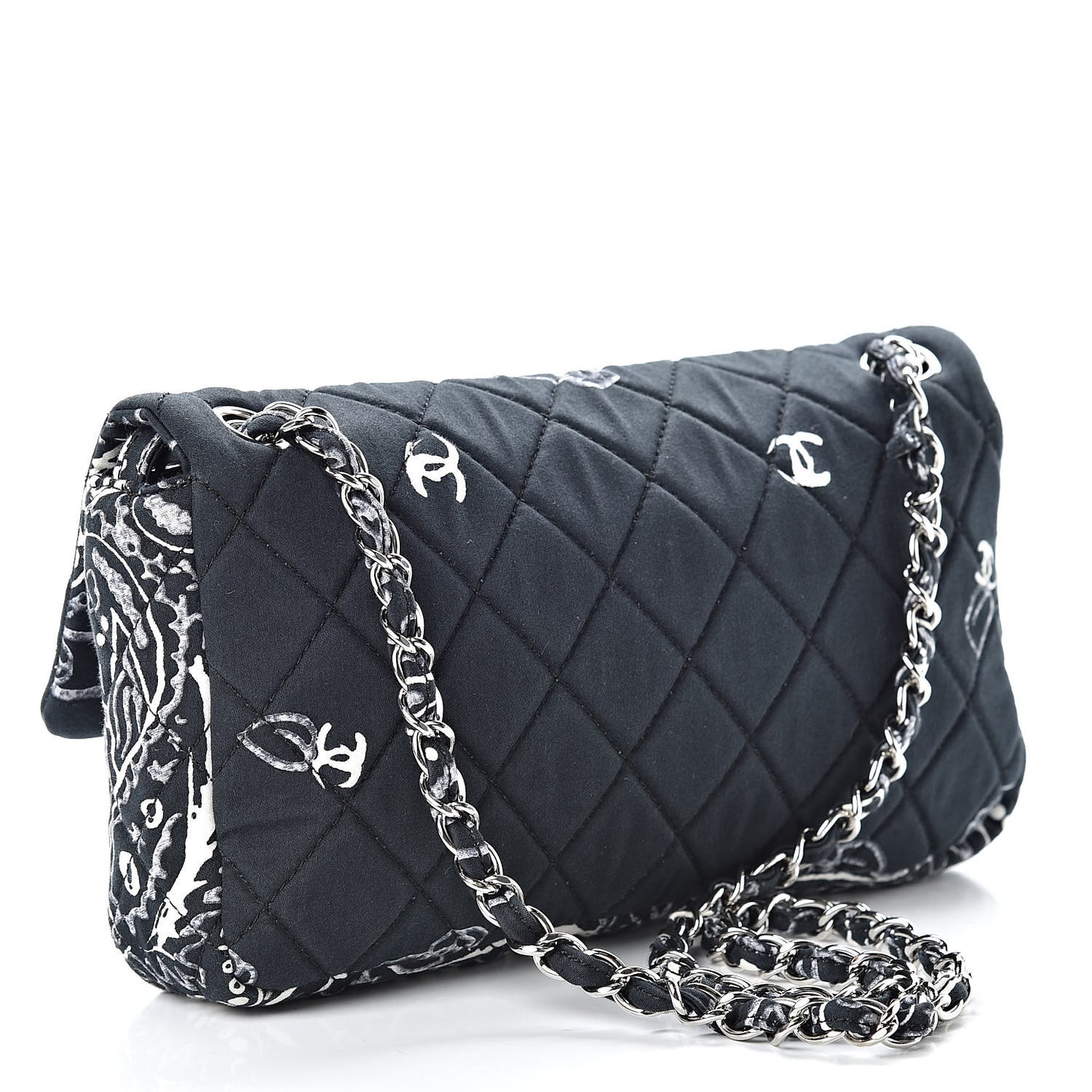 Cotton Quilted Small Bandana Single Flap Navy