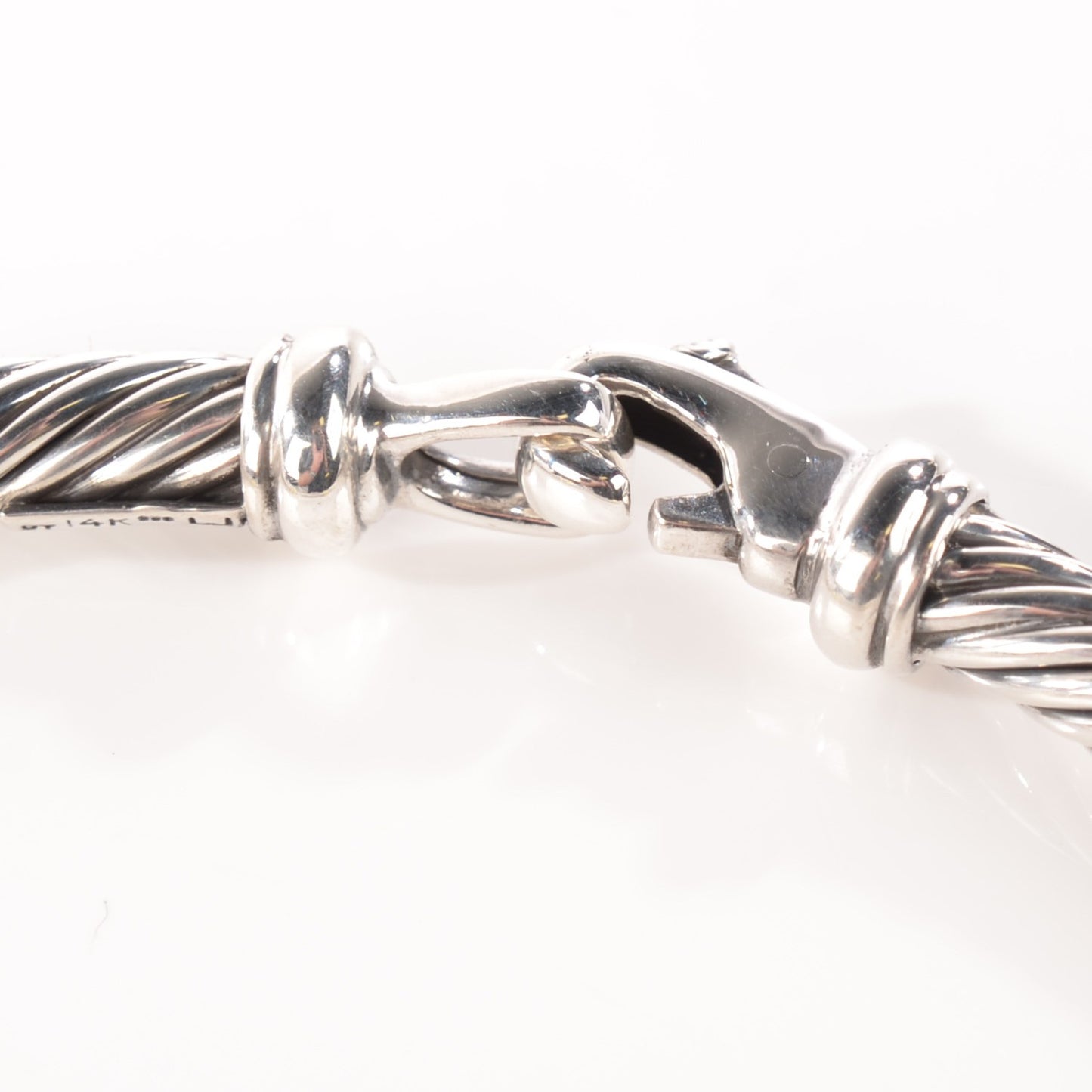 Sterling Silver 14k Gold Metro Cable Classics 5mm Bracelet