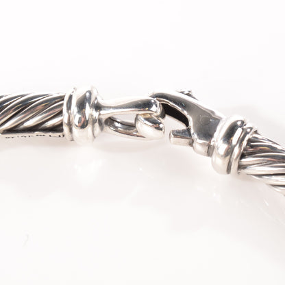 David Yurman Sterling Silver 14k Gold Metro Cable Classics 5mm Bracelet 5 of 6
