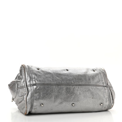 Chloe Metallic Calfskin Medium Paddington Satchel Silver 3 of 18