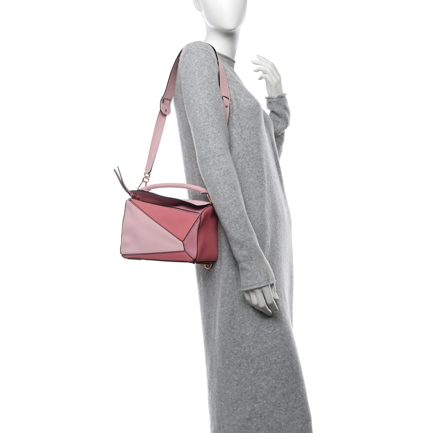 Loewe Calfskin Small Puzzle Bag Soft Pink 2 of 10
