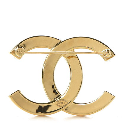 Chanel Metal Paris Button CC Large Brooch Gold 3 of 5
