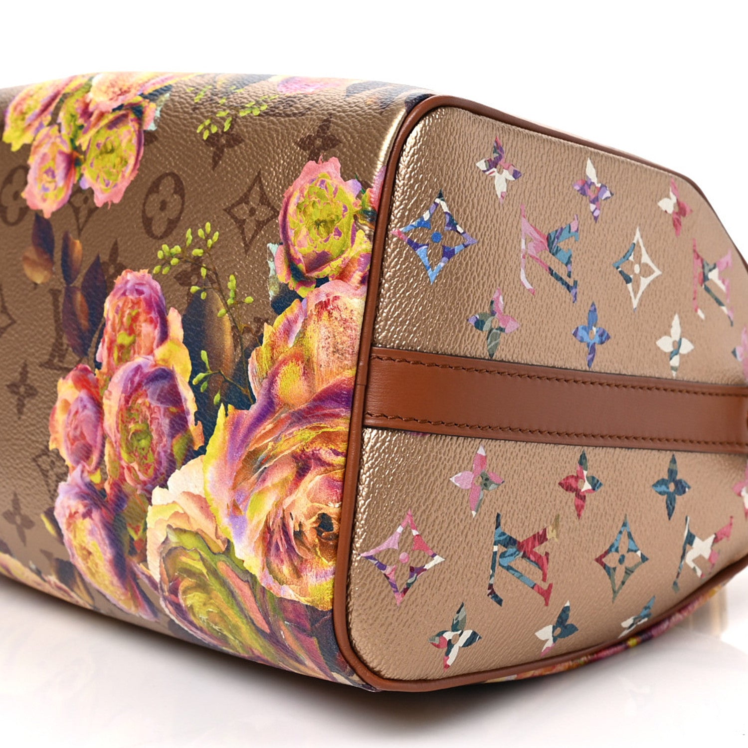 Louis Vuitton Metallic Monogram LV Garden Speedy Bandouliere 25 Gold 9 of 9