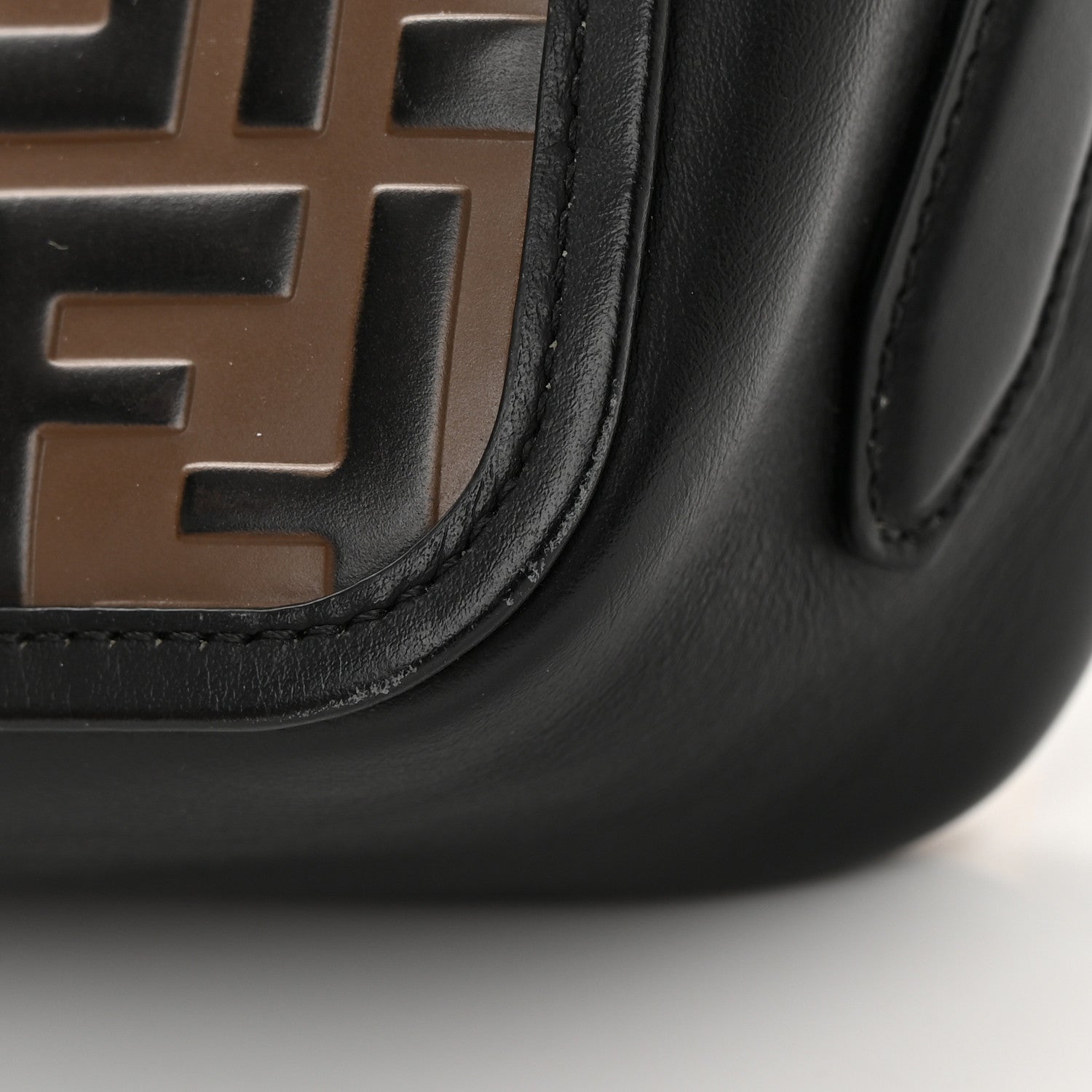 Fendi Vitello Century F is Fendi Bi-Color FF 1974 Embossed Camera Case Maya Black 11 of 13