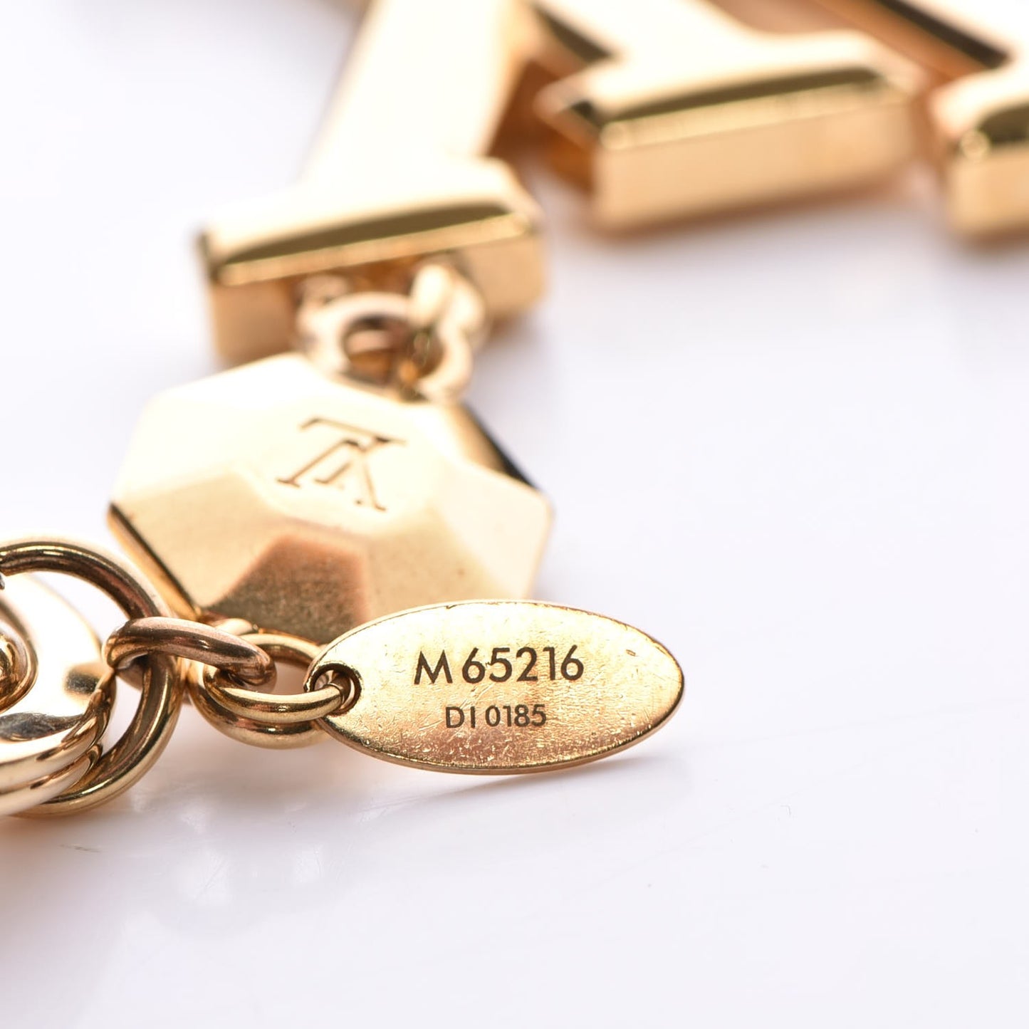 LV Facettes Key Holder Gold