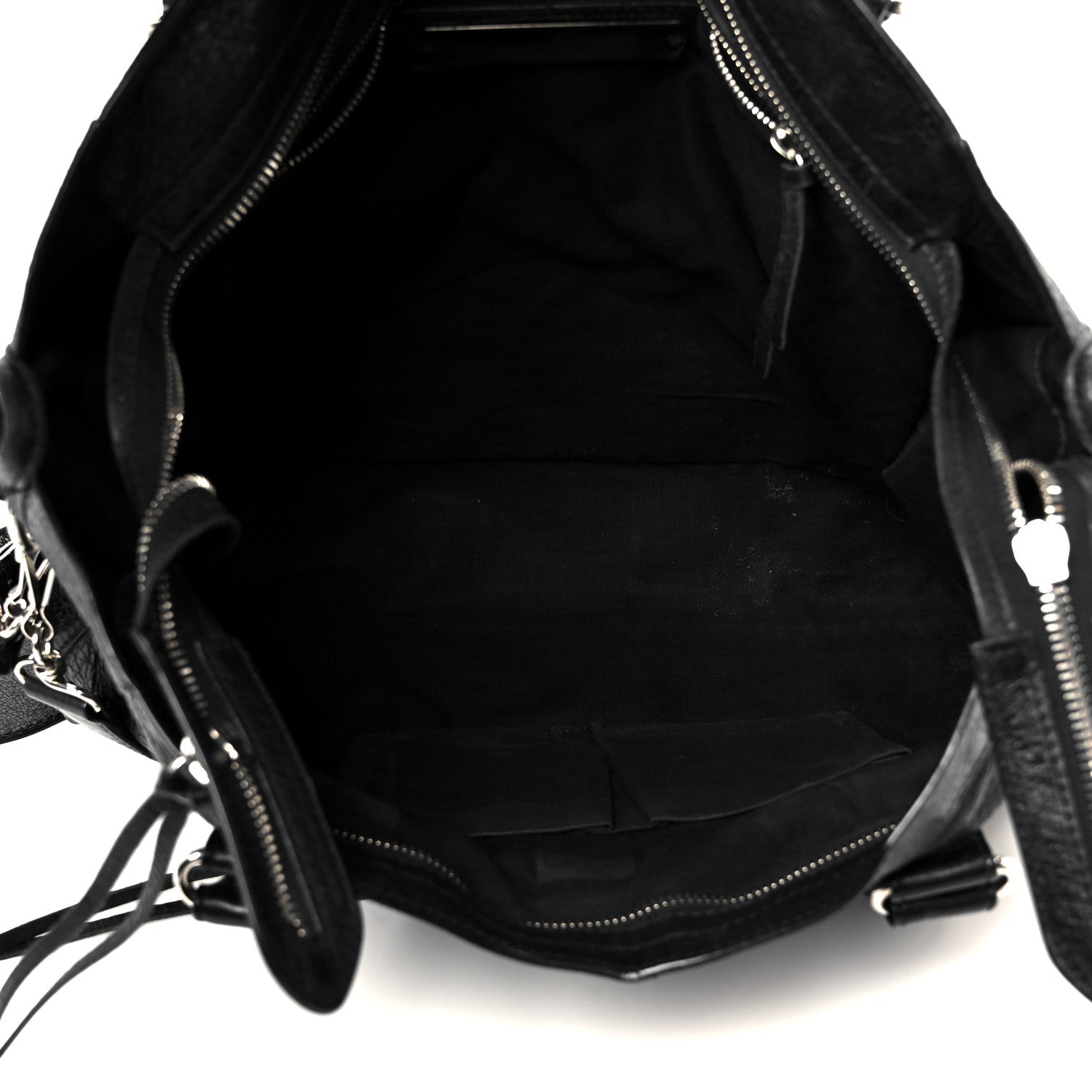 Balenciaga Agneau Arena Silver Hardware Medium Le City Black 6 of 14