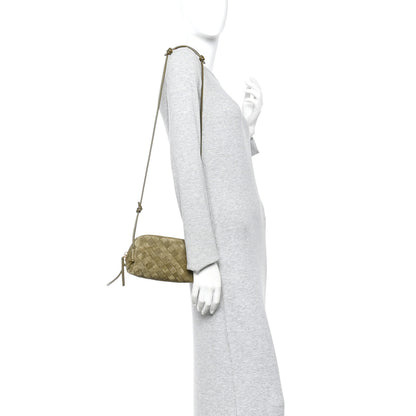Bottega Veneta Suede Intrecciato Concert Pouch Cypress 2 of 10