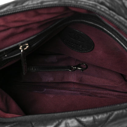 Chanel Nylon Quilted Coco Cocoon Messenger Black 6 of 13