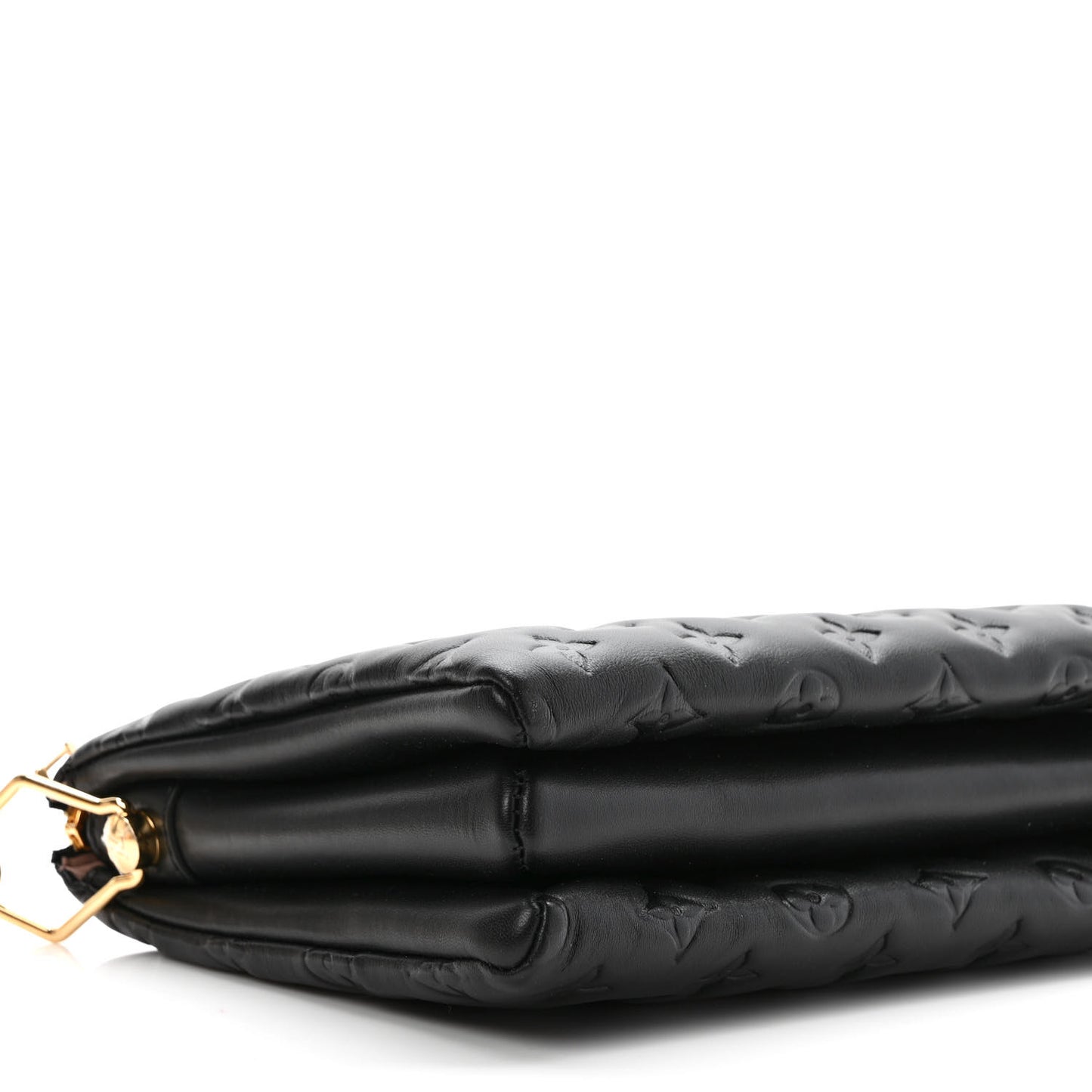 Lambskin Embossed Monogram Coussin PM Black
