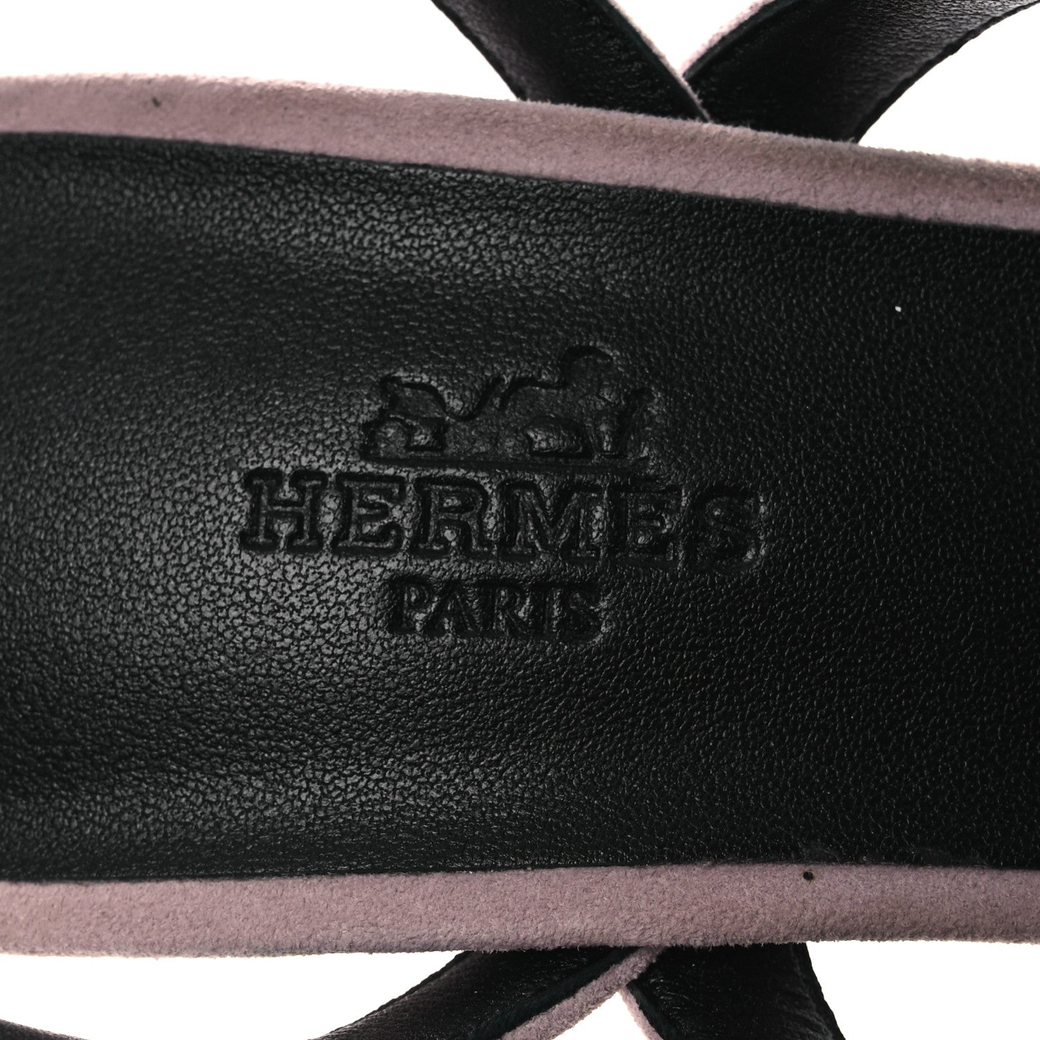 Hermes Suede Goatskin Glamour 95 Sandals 37 Rose Porcelaine 9 of 15