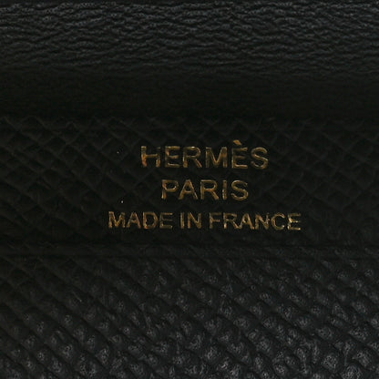 Hermes Epsom Mini Bearn Wallet Black 6 of 8